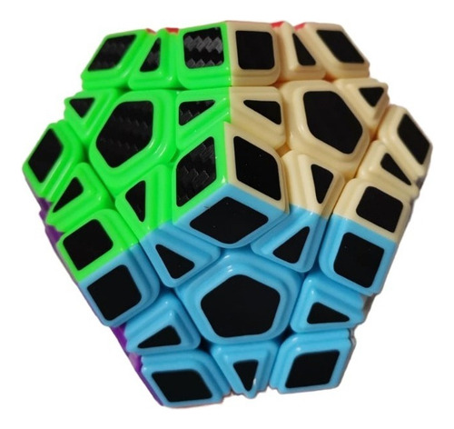 Cubo Rubik Rompecabezas Megaminx Cubo Magico Sticker Carbono