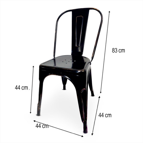Imagen 6 de 10 de Silla Tolix Vintage Hierro Reforzado Únicas Irrompibles