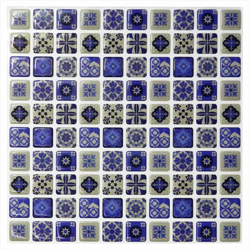 Pastilha Adesiva Resinada Kipastilha Cod 925 Cor Azul