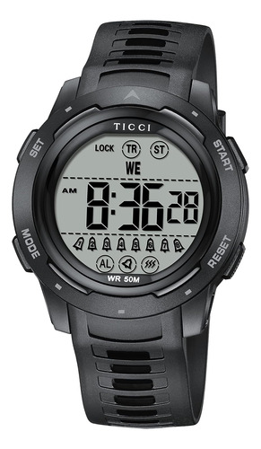 Ticci - Reloj Vibrador Unisex Con 8 Alarmas Para Hombres