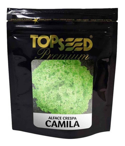 Semente De Alface Crespa Camila Peletizada - 324g - Topseed