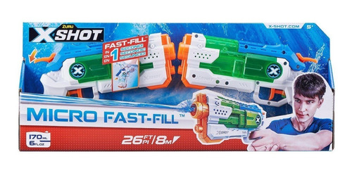 Imagen 4 de 6 de Pistola De Agua Zuru Xshot Micro Fast Fill Set De 2 Pistolas