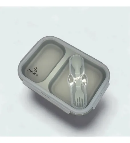 Lonchera Portacomidas Plegable En Silicona Tupper 800 Ml