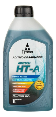 Kit 4 Litros Com 2l Liquido Anticongelante Azul + 2l Água