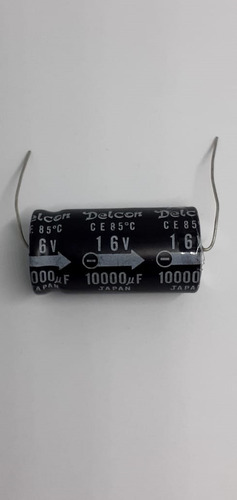 10 Pack Capacitor Electrolitico 10,000uf, 16v Delcon Axial