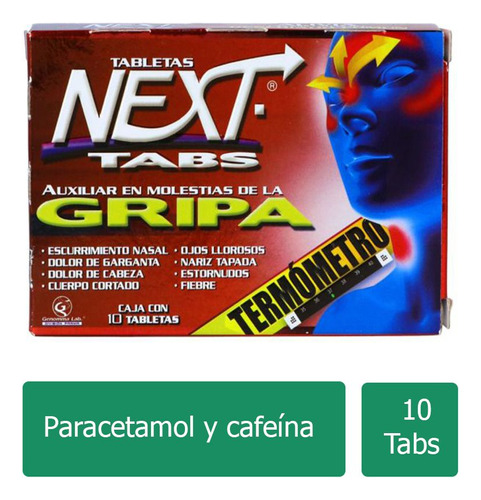 Next Tabs 500 Mg / 25 Mg / 5 Mg / 4 Mg Caja Con 10 Tabletas 