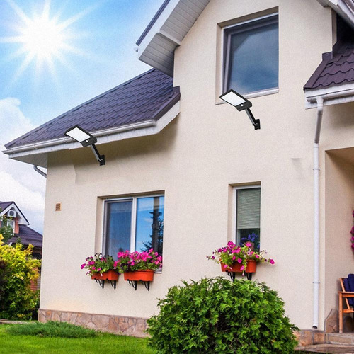2 Pack 48 Led Solar Luz Al Aire Libre Impermeable Control Re