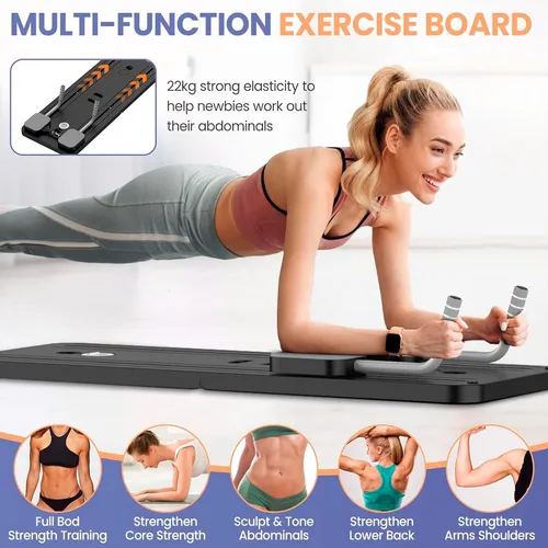 Tabla De Pilates Ejercicios Multifuncional Plegable Portatil