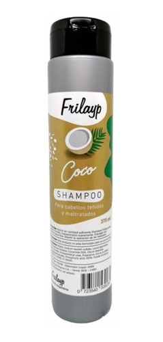 Shampoo Hidratante Nutritivo Reparador De Coco Frilayp 370cc