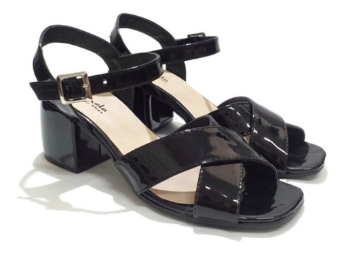 Sandalias Alma Charol Black