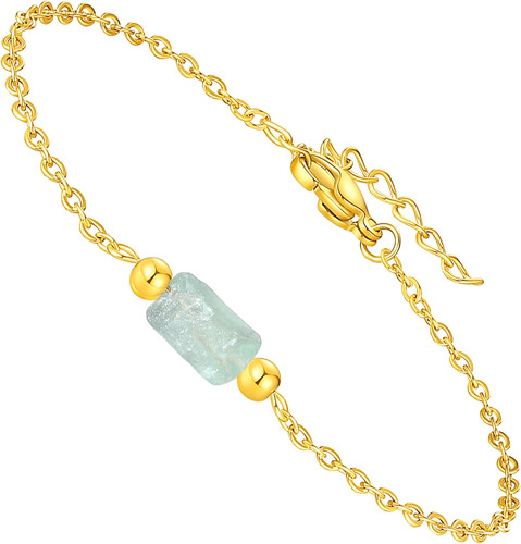 Ciokol Pulsera Con Colgante De Cristal De Aventurina Verde P