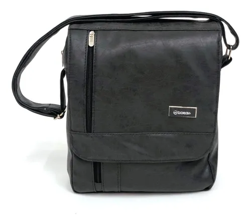 Portafolio Cruzado Bandolera Morral Grande Hombre Cuero Pu