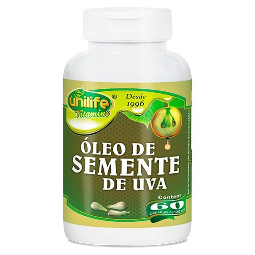 Oleo De Semente De Uva 1200 60 Capsulas Unilife