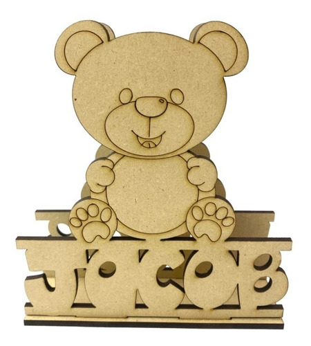 24 Pzas Servilleteros Forma De Oso Personalizables Art1218