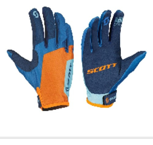 Guantes Scott Junior Mx 250 Swap Evo T L  Azul/naranja      