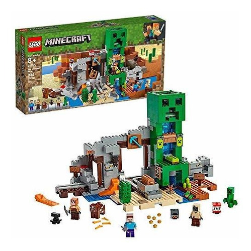 Kit De Construccion Lego Minecraft The Creeper Mine 21155