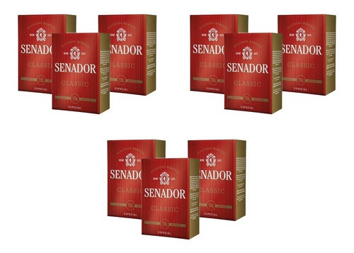 Kit 9x Sabonetes Senador Tradicional Classic 130g Cada