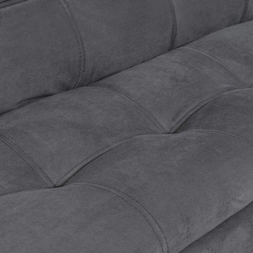 Sofá Cama Lisboa Lennon Fantasía Color Gris Oscuro