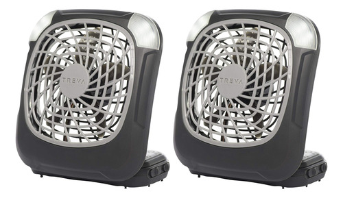 Treva Ventilador Personal Con Pilas De 5 Pulgadas Con Luces