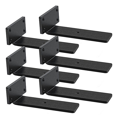 Soporte Flotante Alta Resistencia  Industrial Metal Negro 1