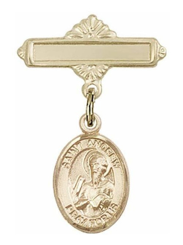 Insignia Bebe St Amuleto Andrew Apostol Pasador Pulido