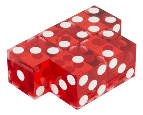 Casino Dice Trademark Poker 10-dc19 Rojo 19 Mm Grado A (rojo
