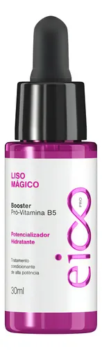 comprar Eico Professional Liso Mágico Booster Pró Vitamina B5 Potencializador Hidratante Tratamento Antifrizz Protetor Térmico 30ml Cabelos Lisos Alisados