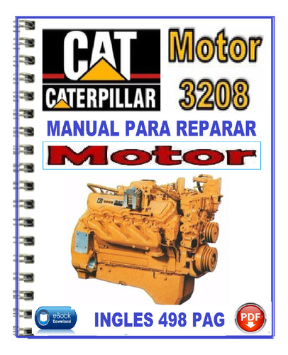 Motor Caterpillar 3208 Original Manual De Taller Reparación