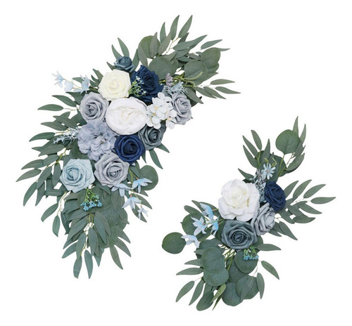 2 Piezas Arco De Boda Corona De Rosas De Bienvenida Flores
