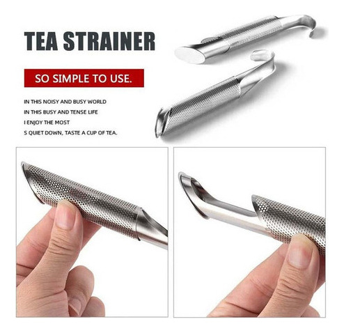Para Colador De Té De Acero Inoxidable 2 Piezas For Taza