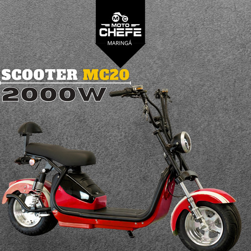 Scooter Patinete Moto Elétrica Mc 2000w Bateria 21ah - Cores