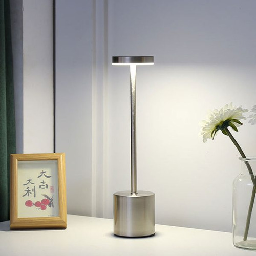 Lampara Led De Mesa Inalambrica Empavonado Lh-4390