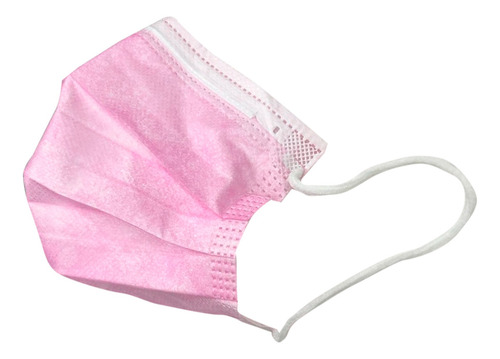 Barbijo Niños Talle Unico Pack X 50 Unidades Modelos Varios Rosa Lisa