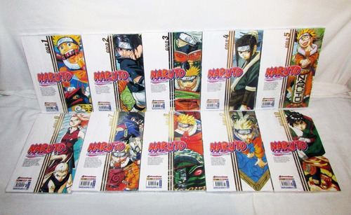 Mangás Naruto Gold Vols. 1 Ao 10 + 1 Brinde! (em Português) (Usado)
