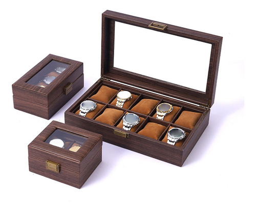 Caja De Almacenamiento Para Relojes, Escaparate, 2 Rejillas