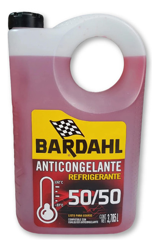 Anticongelante Refrigerante Bardahl 50/50 1 Galón 3.785l