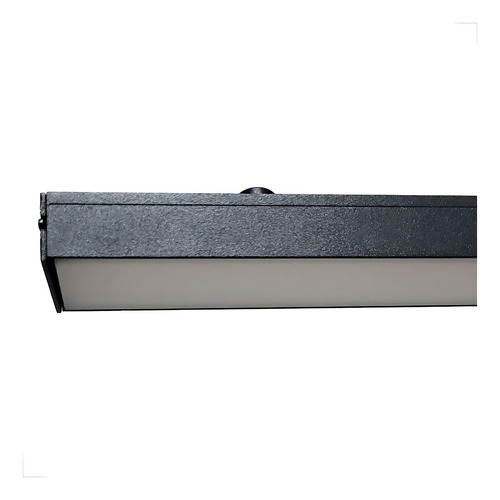 Pendente Linear Retangular Led Integrado Preto 30w 3000k 110v/220v