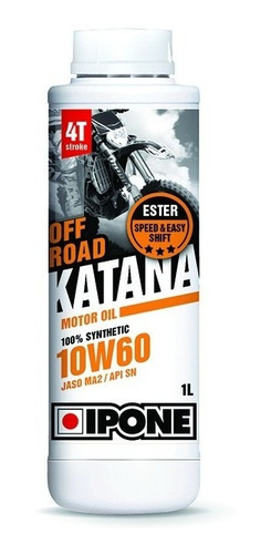 Aceite Moto Ipone 10w60 Off Road Sintético Katana
