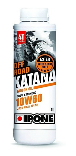 Imagen 1 de 2 de Aceite Moto Ipone 10w60 Off Road Sintético Katana