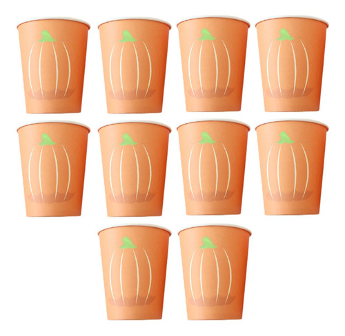 4 X 10 Vasos De Papel Desechables Para Halloween, Vajilla