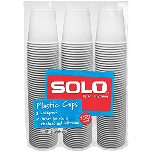 Cup Plastic Bath Refill Cups, White, 3 Ounce, 600 Count