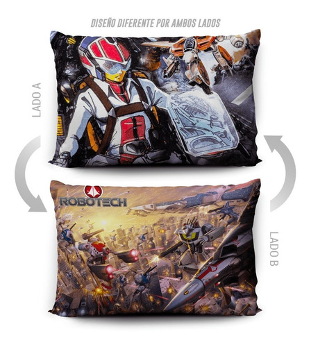 Imagen 5 de 5 de Funda De Almohada Robotech 70x45cm Vudú Love