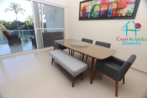 Imagen 11 de 30 de Cad Pacífico Diamante Vela 102. Terraza Con Vistas A Los Jardines Y Albercas