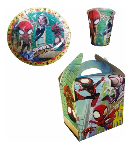 Spidey Y Sus Sorprendentes Amigos Kit Básico 30 Invitados