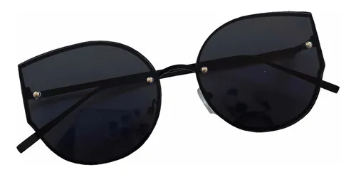 Gafas Ojo Gato Mujer Metal Negro Verano