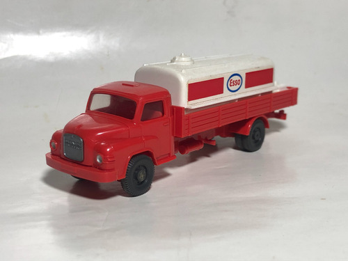 Camión M.a.n. Combustible Esso Escala 1:87 H0 Wiking Germany Rojo (Usado)
