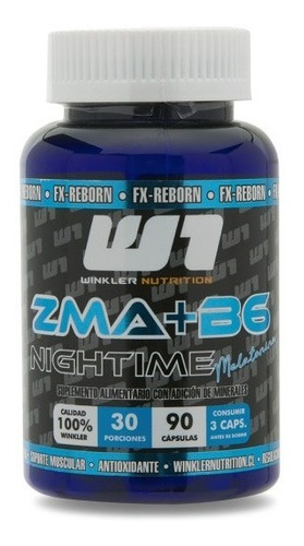 Suplemento en cápsula Winkler Nutrition  ZMA +B6 Nightime