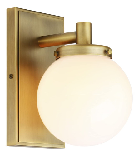 Athson Aplique Pared Vintage Cristal Globo Blanco Luz Para