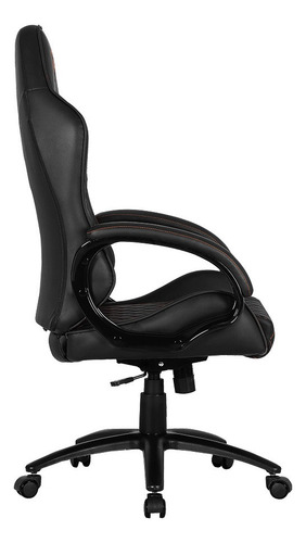 Imagen 4 de 4 de Silla de escritorio Cougar Fusion gamer negra con tapizado de cuero sintético