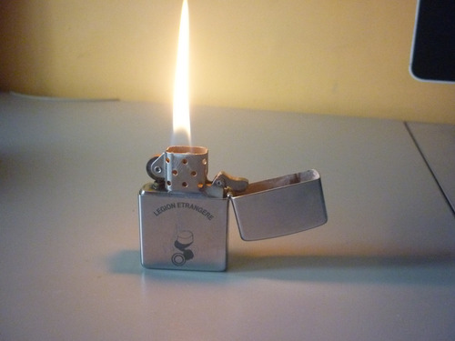 Encendedor Zippo De La Legión Extranjera Original Grabado. (Usado)